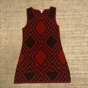 Alice+Olivia 100% wool dress size large geometric